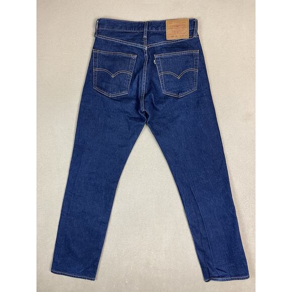 Levis 501 93 Jeans Mens‎ 28x30 Blue Straight Leg Relaxed Fit Dark Wash Mid Rise - Picture 15 of 16